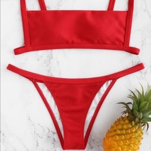 NEW red hot bathing suit
